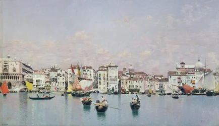 Der Dogenpalast und die Riva degli Schiavoni, Venedig